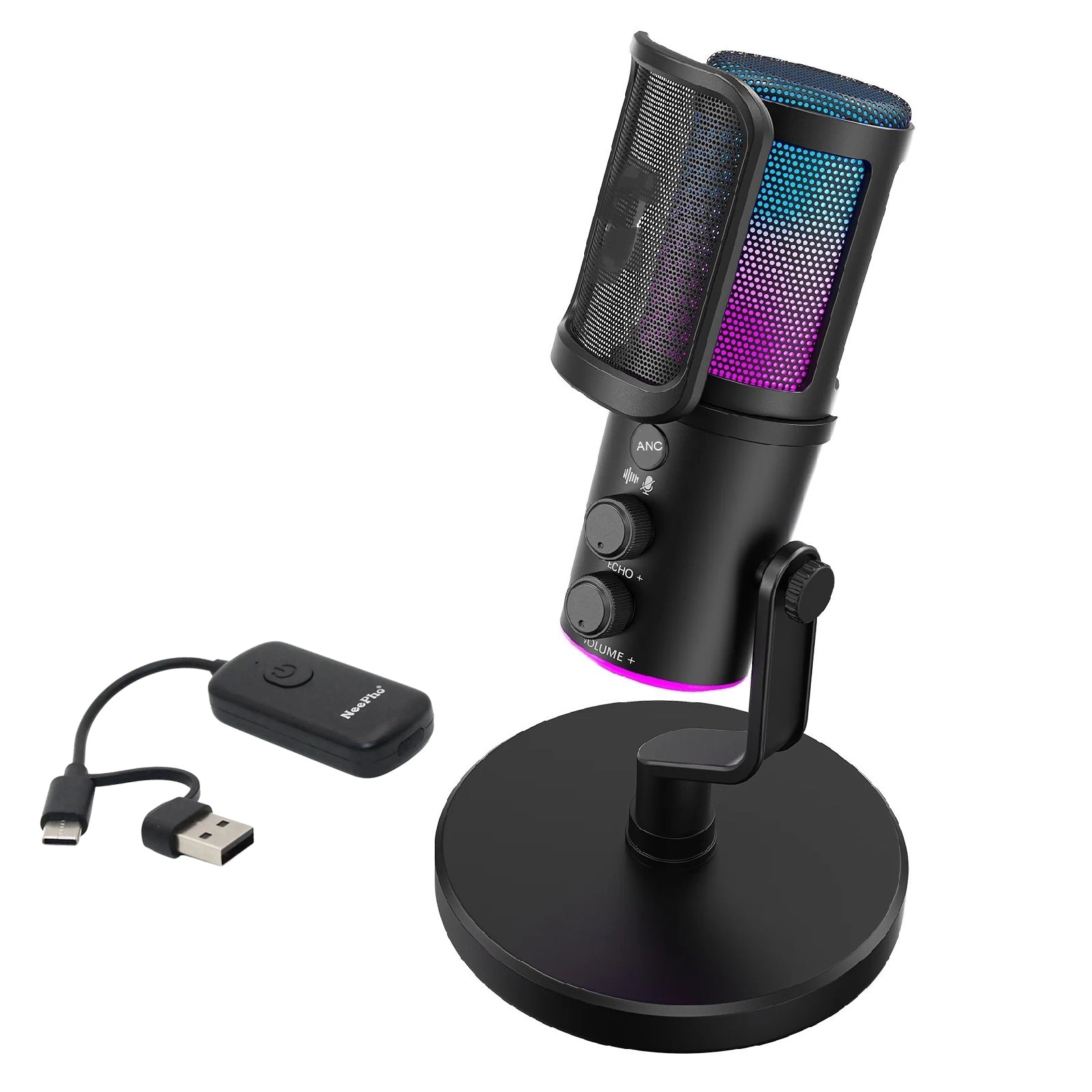 🎙️ Haz que tu voz suene PRO en segundos,Sin ruido, sin complicaciones. Perfecto para streaming, gaming y contenido. MICROFONO NEEPHO M02