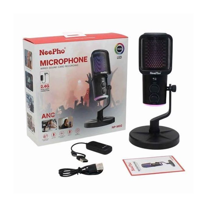 🎙️ Haz que tu voz suene PRO en segundos,Sin ruido, sin complicaciones. Perfecto para streaming, gaming y contenido. MICROFONO NEEPHO M02